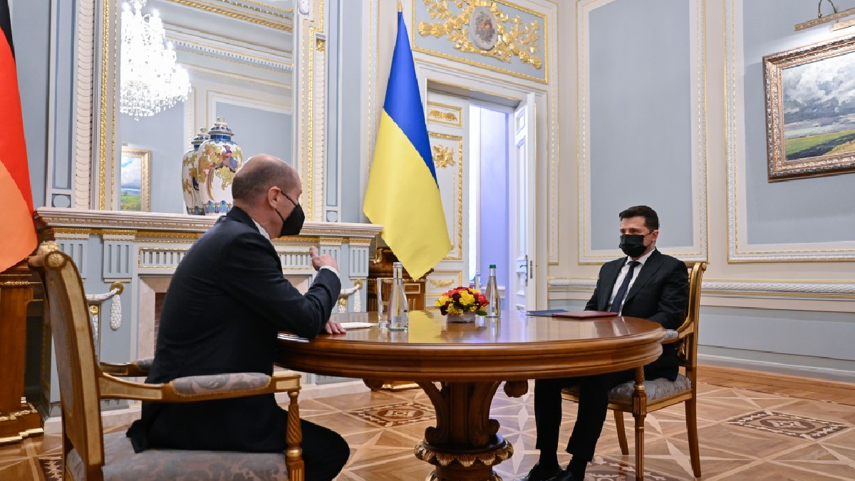 Канцлер ФРГ встретился с президентом Украины